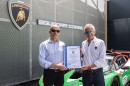 Francesco Scarlata, Director of the Business Assurance Division at TÜV Italia and Maurizio Reggiani, Vice President Lamborghini Motorsport