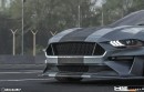 Ford Mustang S550 Krotov widebody kit rendering by mikhail_sachko