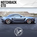 Ford Mustang GTD notchback rendering by jlord8