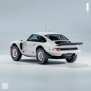 Porsche 993 SOC EV 911 Off-Road rendering by hakosan_design