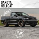 Ram Dakota Hellcat rendering by jlord8