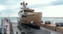 Custom Anjelif superyacht launched by Columbus Yachts