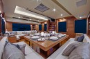 Blue Pearl Sailing Yacht Dining Room