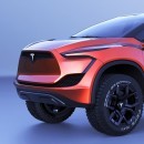 Salmon Tesla Cybertruck Rendering Is Probably More Rugged Than the Real Deal