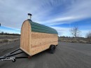 The SaltSaun is a mobile sauna with off-grid and off-road capabilities