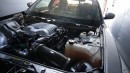 Dodge Charger Hellcat drags turbo trucks on Demonology
