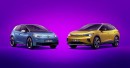 VW ID.3 and ID.4 electric vehicles