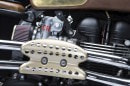 Steampunk Leather and Wood Triumph Scrambler