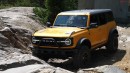 Sasquatch First Edition 2021 Ford Bronco, modified Land Rover Defender and Jeep Wrangler 392 go off-roading