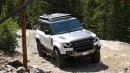 Sasquatch First Edition 2021 Ford Bronco, modified Land Rover Defender and Jeep Wrangler 392 go off-roading