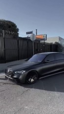 Satin Black Mercedes-Benz S 580 on Gloss Black AL13 Wheels