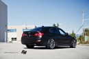 Satin Black BMW F30 3 Series on PUR Wheels