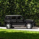 Satin Black Mercedes-AMG G 63 Brabus add-ons and Monoblock M 24s by Platinum