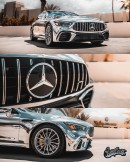 Mercedes-AMG mirror wrap by West Coast Customs