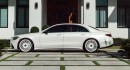 Satin White Mercedes-Benz S 580 vs EQS 450 on Forgiato