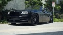 Satin x Glossy Black Rolls-Royce Dawn lowered on Forgiato 24s by Platinum