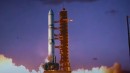 Saturn Modified Launch Vehicle (MLV) rendering