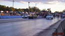 Moby Dick Ford Mustang SBC drags Big Bomba Chevy Monte Carlo BBC on Jmalcom2004