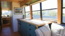 1994 School Bus Turned Off-Grid Tiny Home Excellently Blends Aesthetics and Functionality