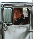 Schwarzenegger Seen with His Army Humvee