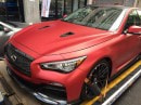 Infiniti Q50 Eau Rouge Being Wrapped