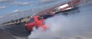 Six-Speed Manual Dodge Challenger Hellcat burnouts