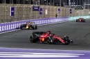 Scuderia Ferrari F1-75 car in action
