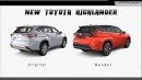 Toyota Highlander CGI new generation by Digimods DESIGN