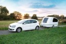 Floating caravan Sealander can be towed by any car, has separate engine for sailinga at maximum 5mph