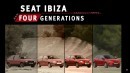 SEAT Ibiza "Four Generations" teaser for 2017 model