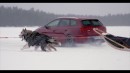 SEAT Leon ST Cupra Tests AWD With Snow Drifting, Dog Race