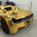Robinson Cano Gets Gold Wrap on His Ferrari 458 Spyder