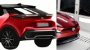 2024 Toyota C-HR next gen rendering by AutoYa