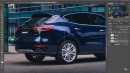 Maserati Levante rendering by Theottle