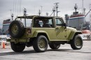 Jeep on the deck of the USS Hornet
