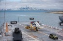 Jeep on the deck of the USS Hornet
