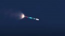 Transparent Soyuz rocket launch animation
