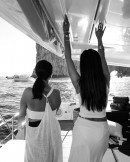 Selena Gomez, Brooklyn Beckham, and Nicola Peltz on Yacht