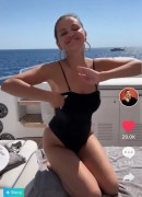 Selena Gomez on Yacht in Italy