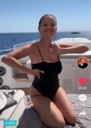 Selena Gomez on Yacht in Italy