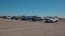 Ford Ranger and VW Amarok truck drag race