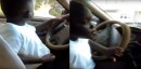 7-year-old driving on his own
