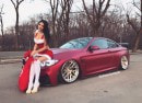 Sexy Brunette Drives Z-Performance BMW M4 and Lamborghini Huracan