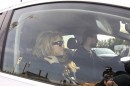 Shakira and Gerard Pique Seen Driving Away From Hospital in an Audi Q7