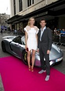 Sharapova and Mark Webber Get off a Porsche 918 Spyder at Pre-Wimbledon Party