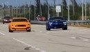 Mustang Shelby GT350 takes on Chevy Camaro SS, both modified