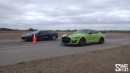 Shmee150 Drag Races New Shelby GT500 Against Hennessey's C8 Corvette