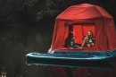 Inflatable floating tent Shoal Tent is for sleeping on water at night