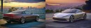 Ford Probe & Nissan 240SX & Mitsubishi Eclipse & Toyota Celica EV renderings by vburlapp