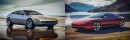 Ford Probe & Nissan 240SX & Mitsubishi Eclipse & Toyota Celica EV renderings by vburlapp
